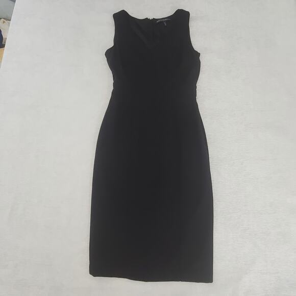White house black market ladies Little Black Dress Sz 0 LBD Formal Wedding Guest - Picture 3 of 9